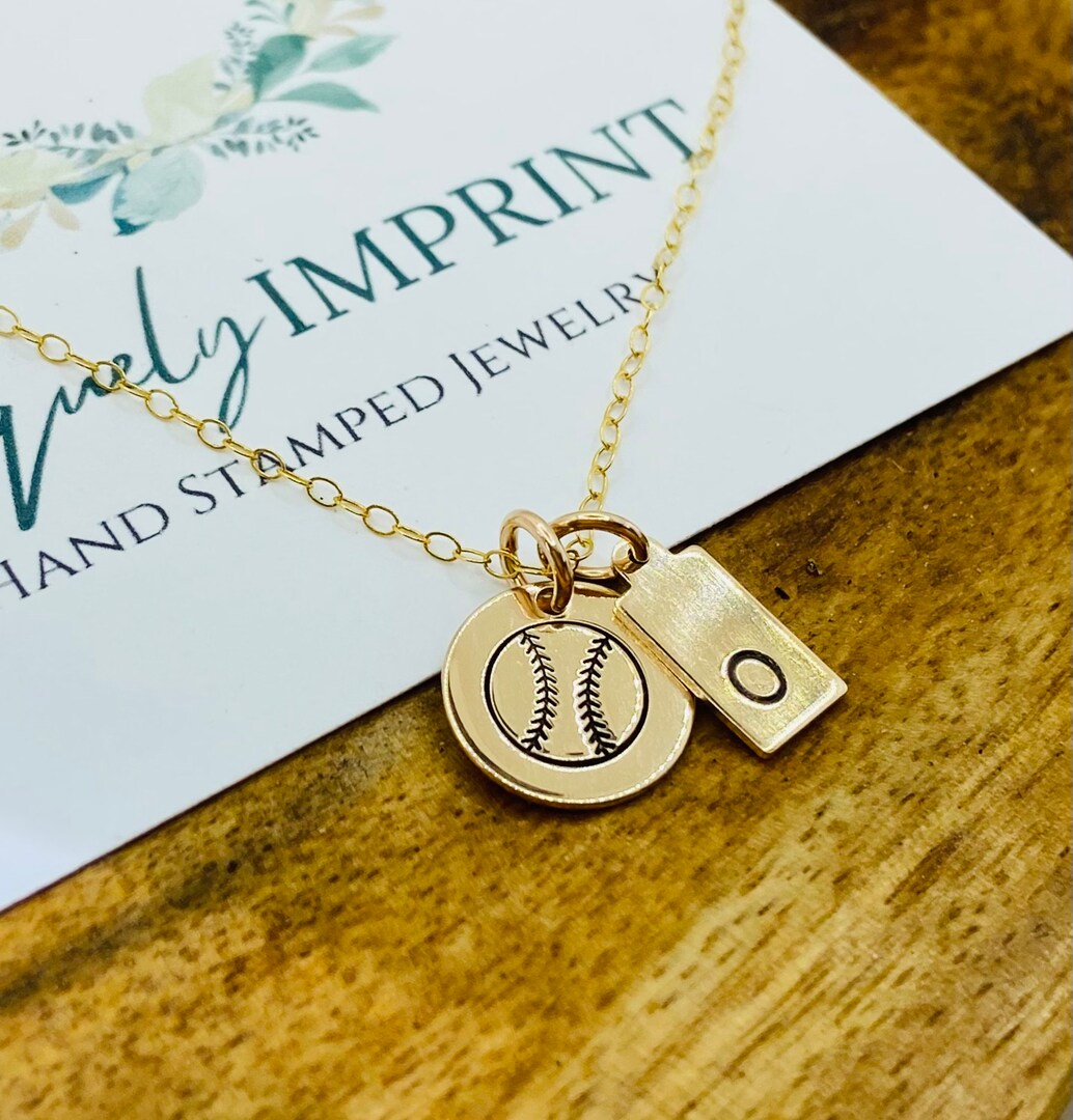 Softball Necklace, Softball Player Number Necklace, Baseball Mom Necklace MakerPlace by Michaels